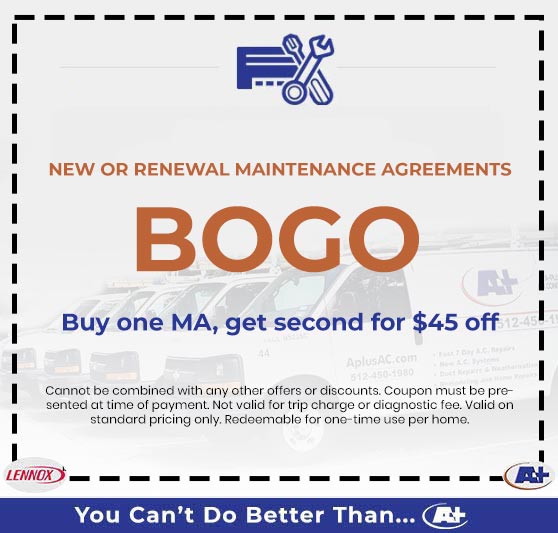 Buy one MA, get second for $45 off