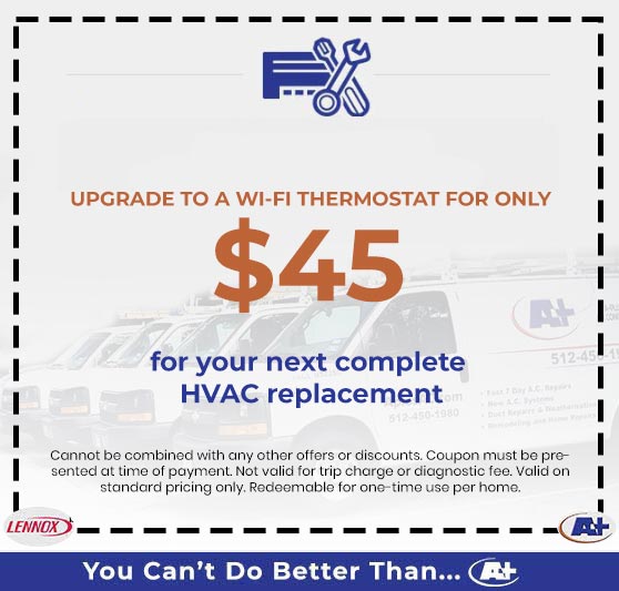 Upgrade to a Wi-Fi thermostat for only $45